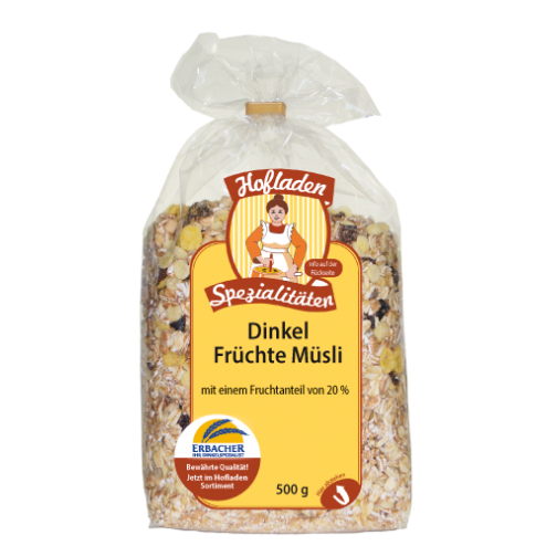 Dinkel-Früchte-Müsli, 500 g, 1 Stück