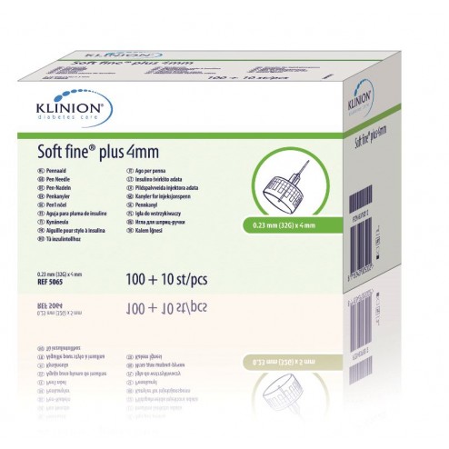Klinion Soft Fine Plus 0,25 x 4 mm 31G - Pen Nadeln, 110 Stück
