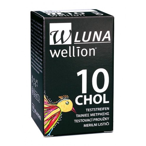 Wellion LUNA Cholersterol-Teststreifen, 10 Stück