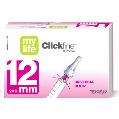 mylife Clickfine, 12 mm - Pen Nadeln, 100 Stück