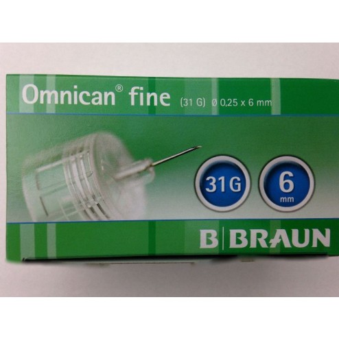 Omnican fine 0,25 x 6 mm 31G - Pen Nadeln, 100 Stück