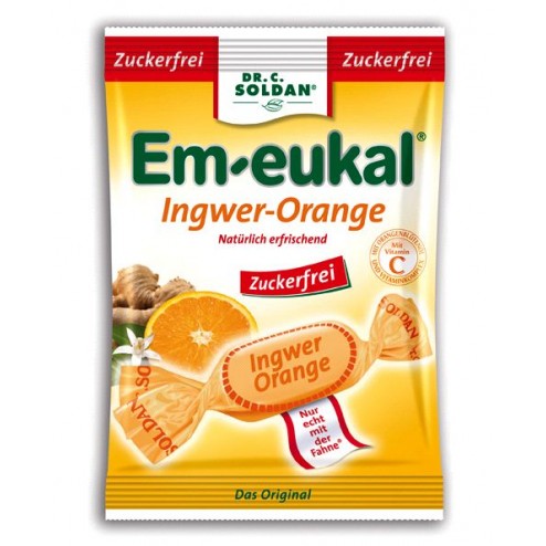 EM-Eukal Ingwer Orange zuckerfrei, 75 g, 1 Stück