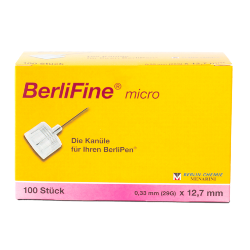 BerliFine micro Pen Kanülen, 12 mm, 100 Stück