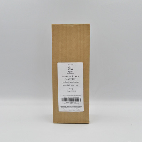 Apofit_Mateblaetter_Matetee_geroestet_geschnitten_100g