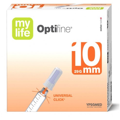 mylife OptiFine Nadeln ultrafein 10 mm - Pen Nadeln, 100 Stück