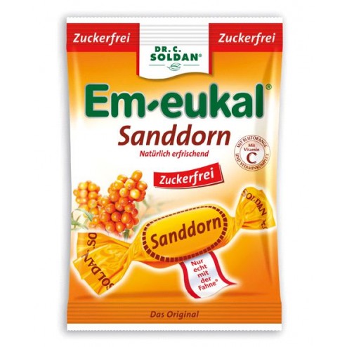 EM-Eukal Sanddorn zuckerfrei, 75 g, 1 Stück
