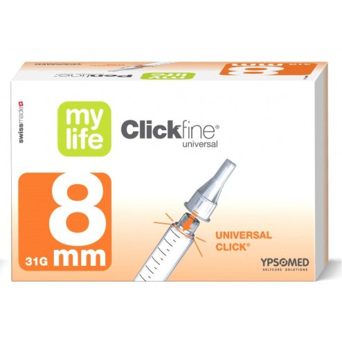 mylife Clickfine, 8 mm - Pen Nadeln, 100 Stück