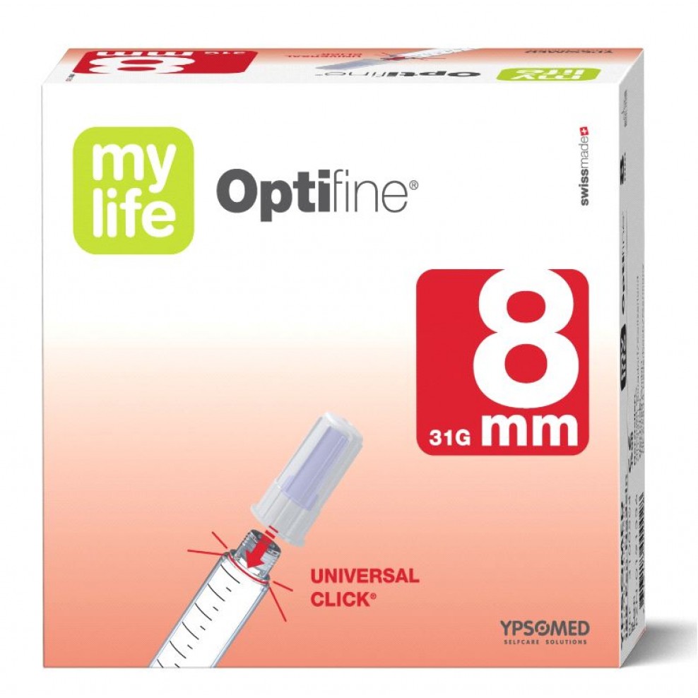 mylife OptiFine Nadeln ultrafein 8 mm Pen Nadeln, 100 Stück