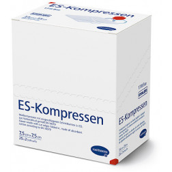 ES-Kompr. steril, 8-fach, 7,5 x 7,5 cm, 25 x 2 Stück