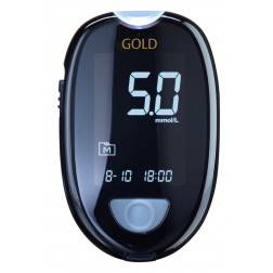 Aktivmed GlucoCheck Gold Blutzuckermessgerät - 1 Set,  mmol/l, 1 Stück