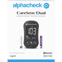 Alphacheck CareSens Dual Kombipackung Blutzuckermessgerät - 1 Set mg/dl