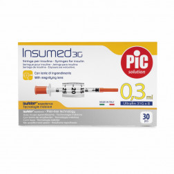 Insumed Insulinspritzen U 100, 0,3ml, 31 G, 0,25 x 8 mm, 30 Stück