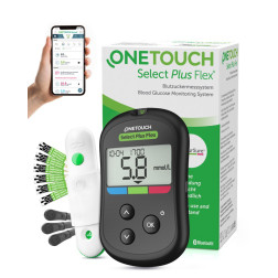 OneTouch Select Plus Flex Blutzuckermessgerät - 1 Set, mmol/L