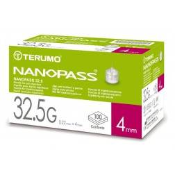 Terumo NanoPass 32,5G 0,22 mm x 4 mm - Pen Nadeln, , 100 Stück