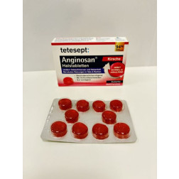 Tetesept Anginosan Halstabletten zuckerfrei Kirsch, 20 Stück