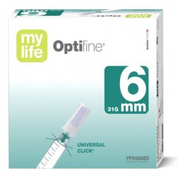 mylife OptiFine Nadeln ultrafein 6 mm - Pen Nadeln, 100 Stück