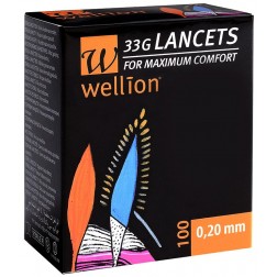 Wellion 33G steril Lancets, 100 Stück