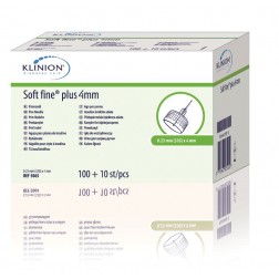 Klinion Soft Fine Plus 0,25 x 4 mm 31G - Pen Nadeln, 110 Stück