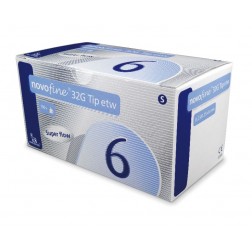 NovoFine 32G Tip 6 mm - Pen Nadeln, 100 Stück
