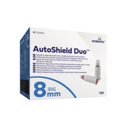 BD Autoshield Duo 8 mm - Sicherheits Pen Nadeln, 100 Stück