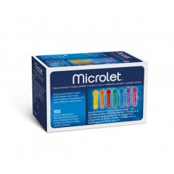Microlet coloured - Lanzetten, 100 Stück