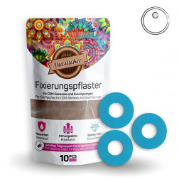 Freestyle Libre 3 Fixierungstapes Ring, türkis, 10 Stück