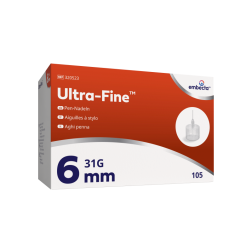 BD ULTRA-Fine 0,25 x 6 mm, 31G - Pen-Nadeln, 105 Stück