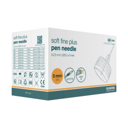 Klinion Soft Fine Plus 0,23 x 5 mm 32G - Pen Nadeln, 110 Stück