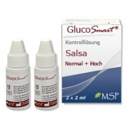 Gluco Smart Salsa - Kontrolllösung, 2 x 2 ml (1 x normal + 1 x hoch)