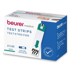 Beurer GL 60 Blutzucker-Teststreifen, 50 Stück