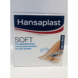 Hansaplast Soft Pflaster 6 cm x 5 m Rolle, 1 Stück