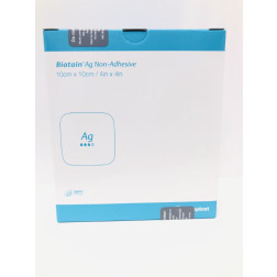 Biatain Ag Schaumverband 10x10 cm nicht haftend, 5 Stück
