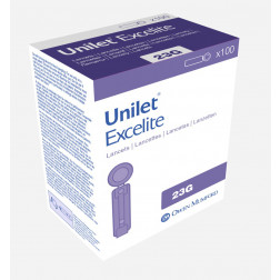 Unilet Excelite 23 G Lanzetten, 100 Stück