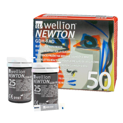 Wellion Newton GDH-FAD Blutzuckerteststreifen, 50 Stück