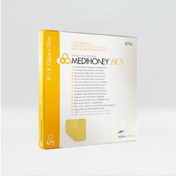 Medihoney HCS Hydrogelverband 20x20 cm non-adhesiv, 5 Stück