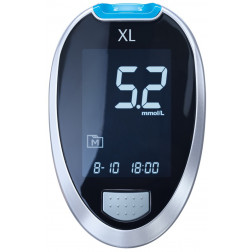 Aktivmed GlucoCheck XL Blutzuckermessgerät - 1 Set mmol/l