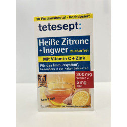 Tetesept heisse Zitrone mit Ingwer zuckerfr.Pulver, 10 x 30g, 1 Stück