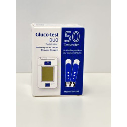 Gluco Test Duo Blutzuckerteststreifen, 50 Stück