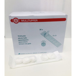 Noba Mulltupfer pflaumengross 2+3 steril Set,  30 Stück