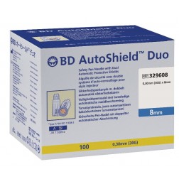 BD Autoshield Duo 8 mm - Sicherheits Pen Nadeln, 100 Stück