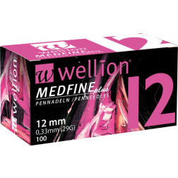 Wellion MEDFINE plus Pennadel, 12 mm, 100 Stück