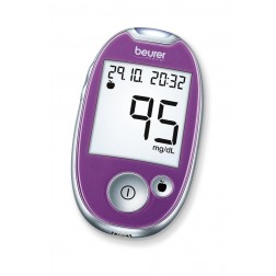 Beurer GL 44 Blutzuckermessgerät - 1 Set mmol/l - Lila (Purple)