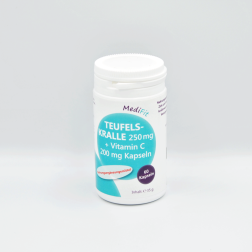 Teufelskralle 250 mg + Vit. C 200 mg Kapseln MediFit, 60 Kapseln, 1 Stück