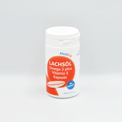 Lachsöl Omega-3 + Vitamin E Kapseln MediFit 90 Kapseln, 1 Stück