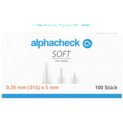 Alphacheck soft Pen-Nadel 5 mm x 31G , 100 Stück