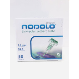 Nodolo Einweglanzettiergeräte 1,6 mm 30 G, 50 Stück