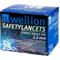 Wellion 23G - Sicherheitslanzetten, 200 Stück