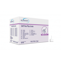 Klinion Soft Fine Plus 0,25 x 6 mm 32G - Pen Nadeln, 110 Stück