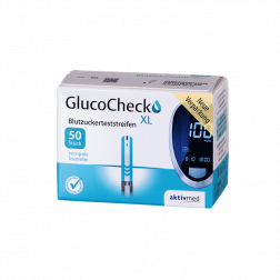 Gluco Check XL Blutzuckerteststreifen, 50 Stück