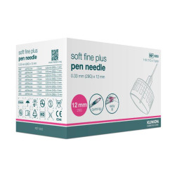 Klinion Soft Fine Plus 0,33 x 12 mm 29G - Pen Nadeln, 110 Stück